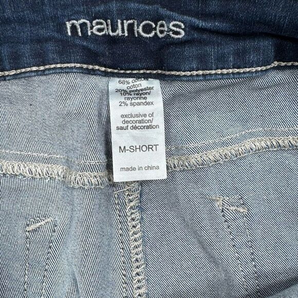 Maurices Jeans Womens M Short Jegging Skinny Blue Denim Stretch Measures 30 x 29 - Picture 4 of 9